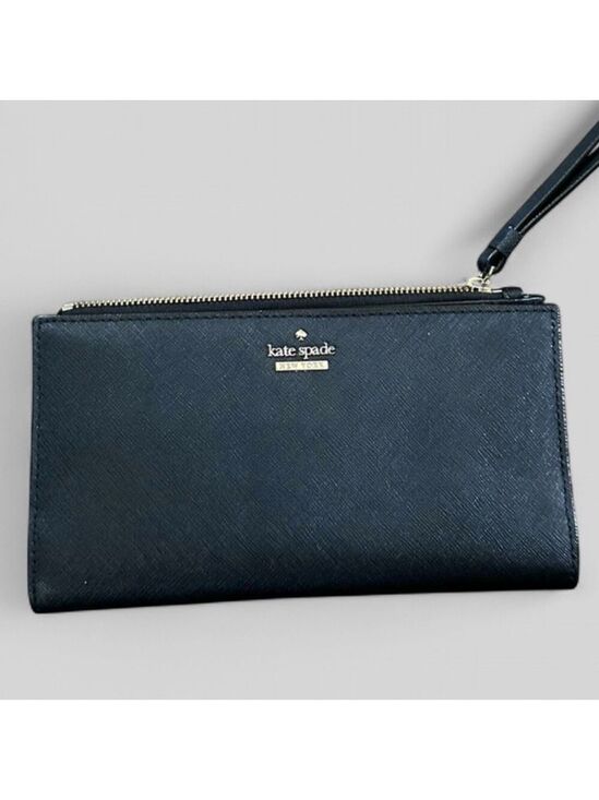 kate spade Handbags - Kate Spade Black Leather Wristlet/wallet-EUC